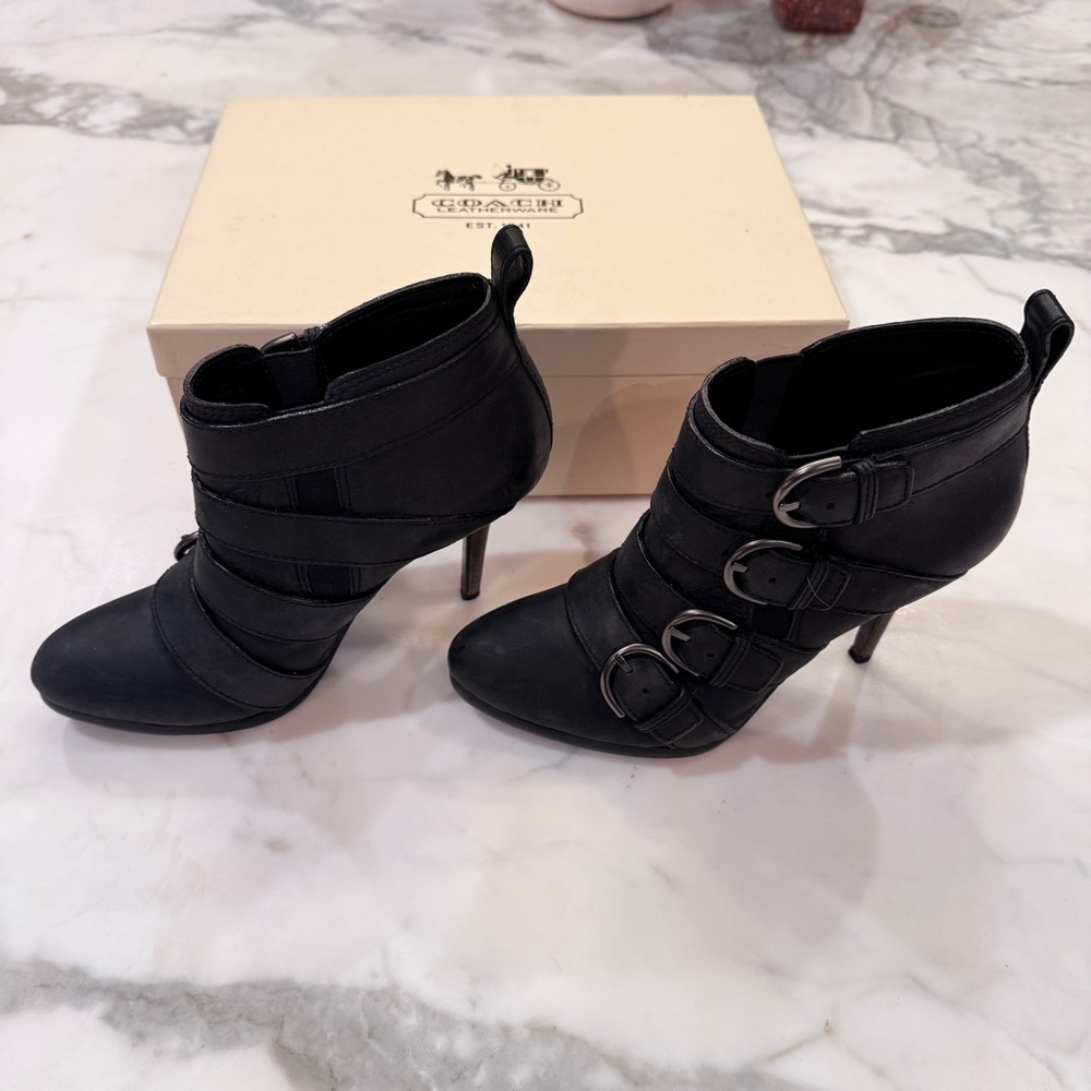Coach Bootie Heels Tessie Vintage Women’s 6 - Picture 2 of 8
